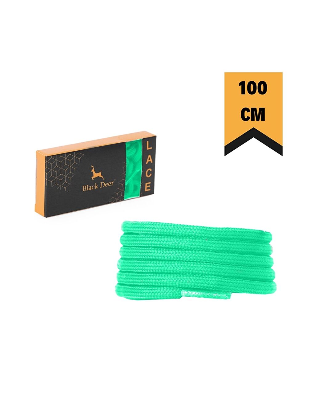 Yeşil Spor Ayakkabı Bağcığı 100 cm