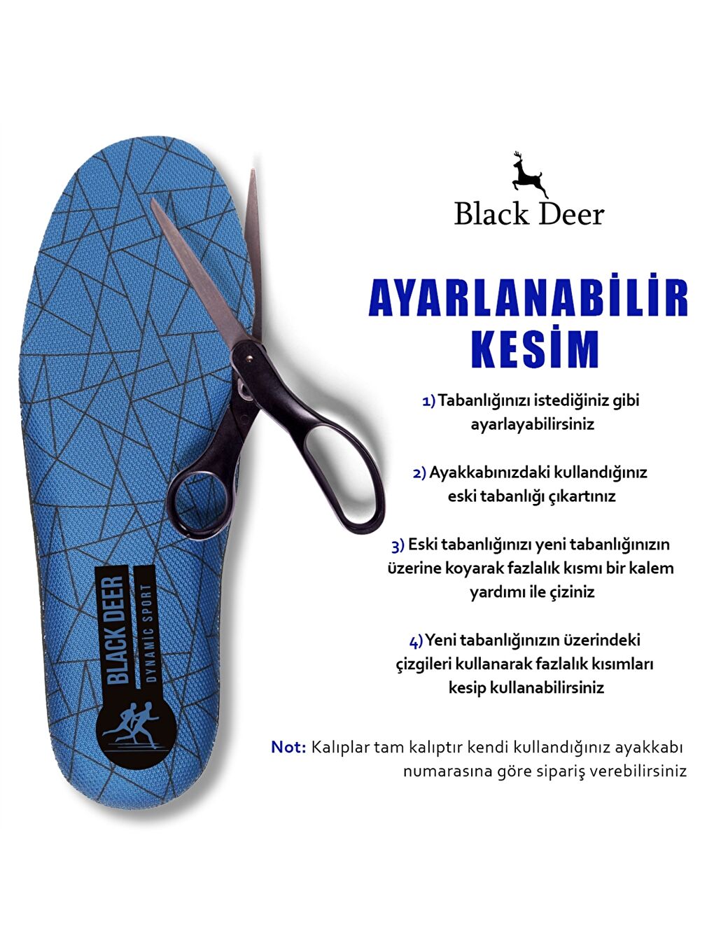 Mavi Dynamic Sport Ayakkabı İç Tabanlık-5
