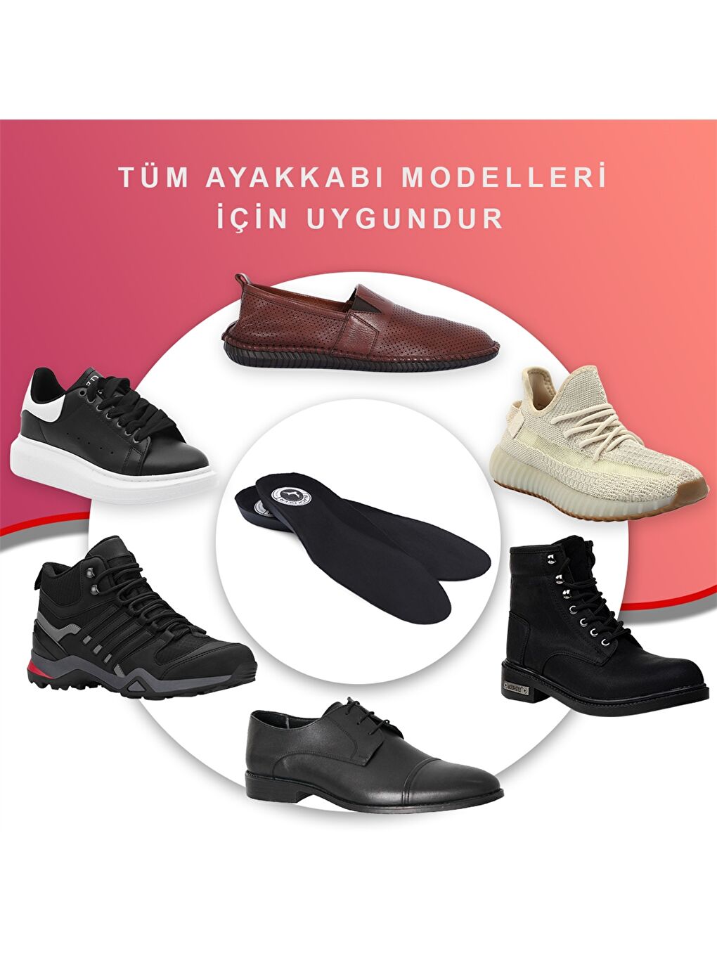 Siyah Absorbe Teknoloji Sportif N20 Ortopedik Tabanlık-4