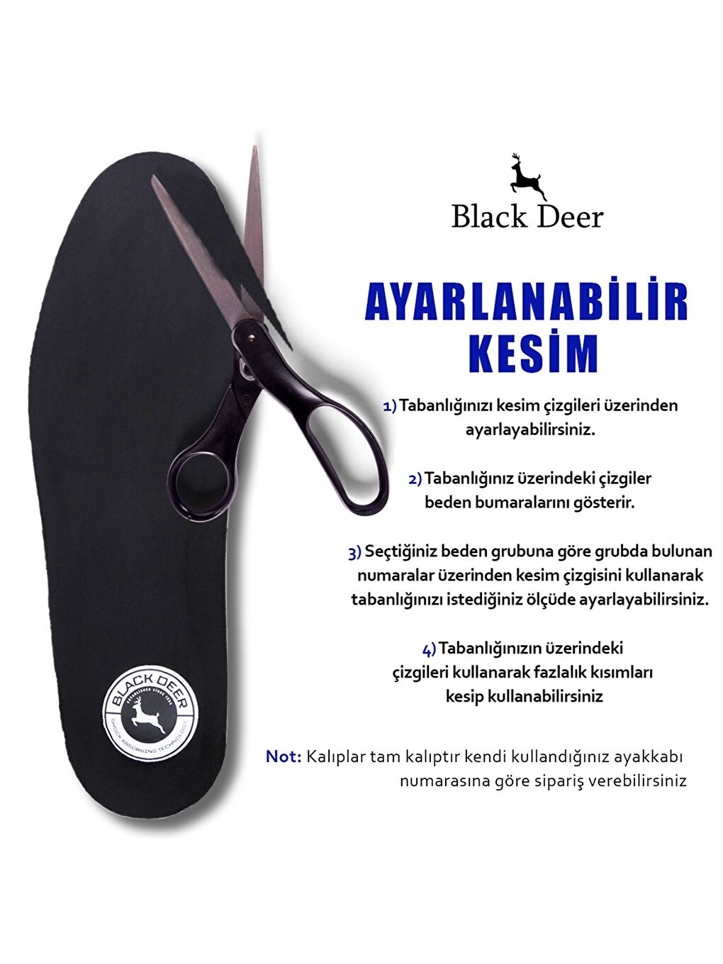 Siyah Absorbe Teknoloji Sportif N20 Ortopedik Tabanlık-5