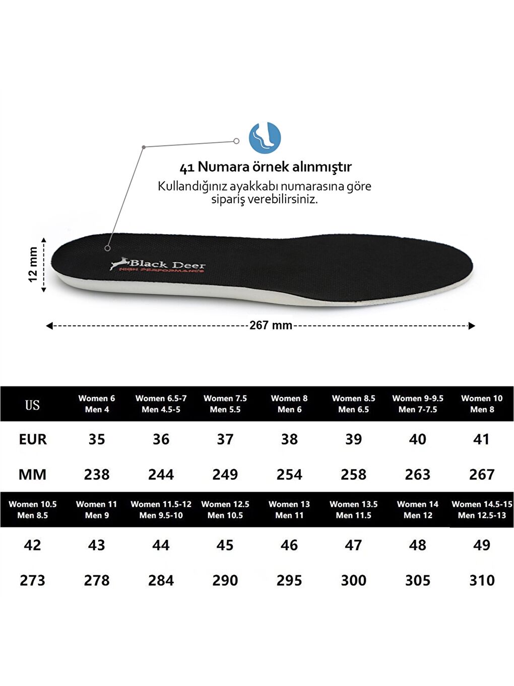 Hyper Boost Technology Memory Live Siyah Ortopedik Ayakkabı İç Tabanlık-4