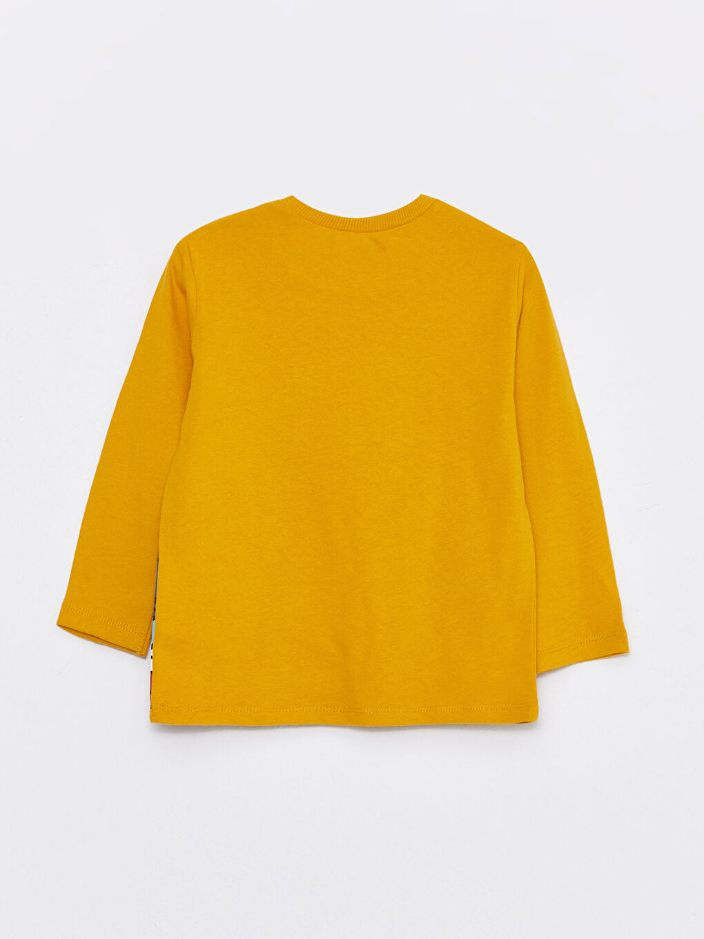 Tricou pentru Bebeluși Băieți cu Mânecă Lungă, Guler Rotund, Imprimat cu Maimuță Nostalgică-4