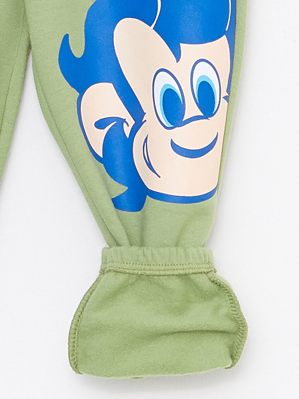 Elasticated Waist Nostalgic Monkey Printed Baby Boys' Sweatpants-5