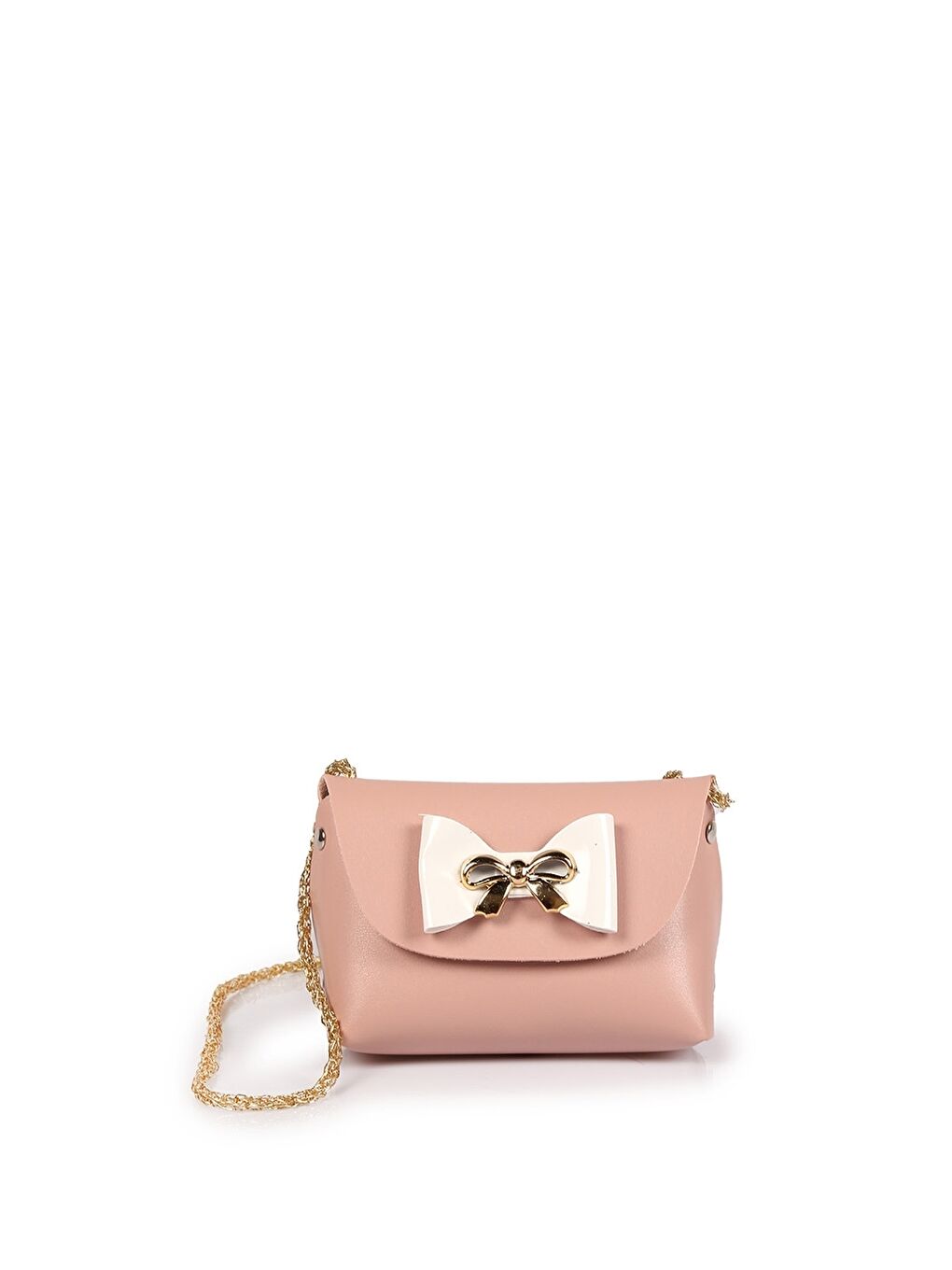 Pembe Fiyonk Detaylı Kız Çocuk Omuz Çantası-4