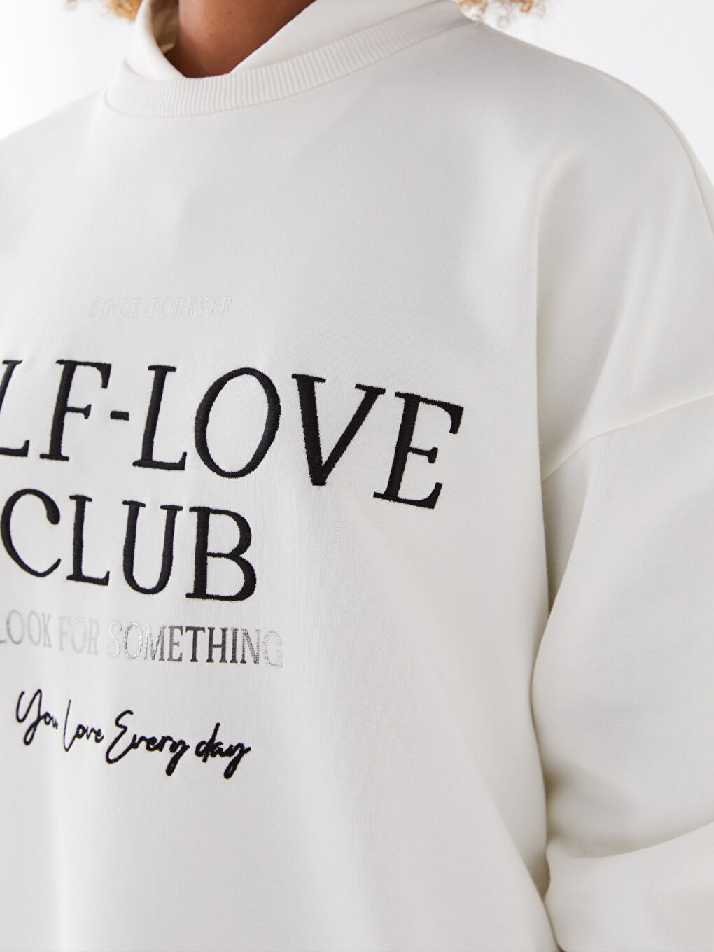 LCW Vision Crew Neck Printed Long Sleeve Women's Sweatshirt -W2IO54Z8-R9J