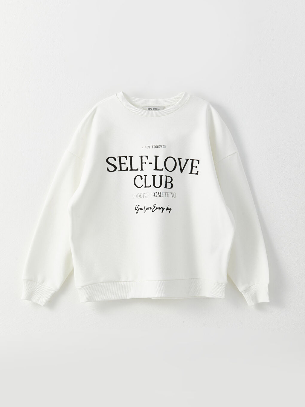 LCW Vision Crew Neck Printed Long Sleeve Women's Sweatshirt -W2IO54Z8-R9J