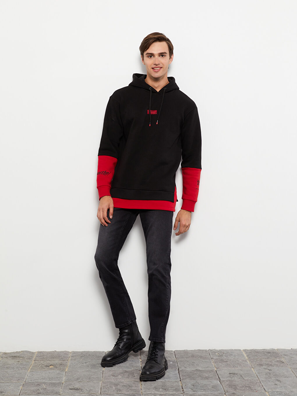 Siyah Regular Fit Erkek Jean Pantolon