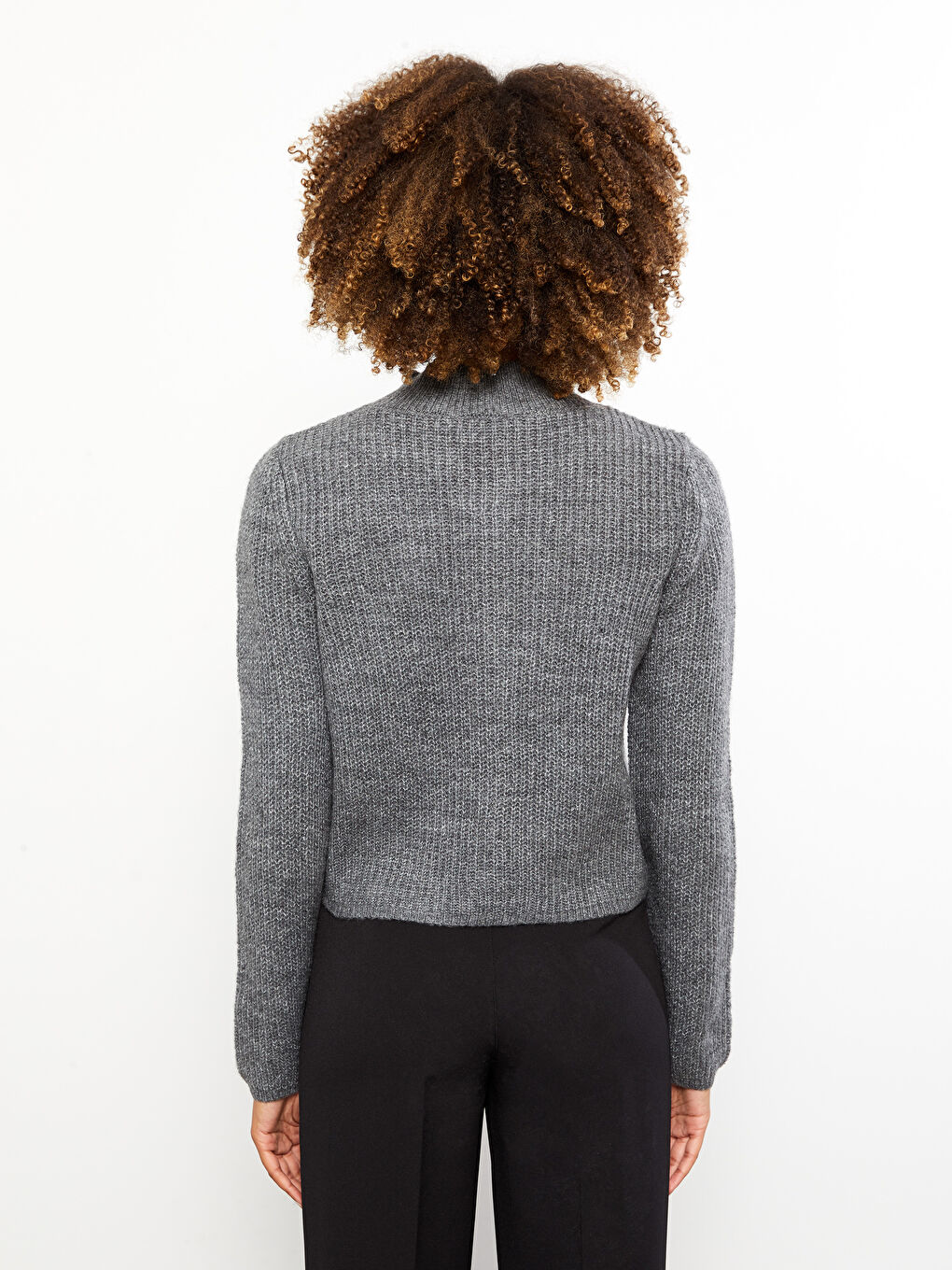 LCW ECO Trichterkragen Schlicht Langarm Strickjacke für Damen -W2IO70Z8-L8N