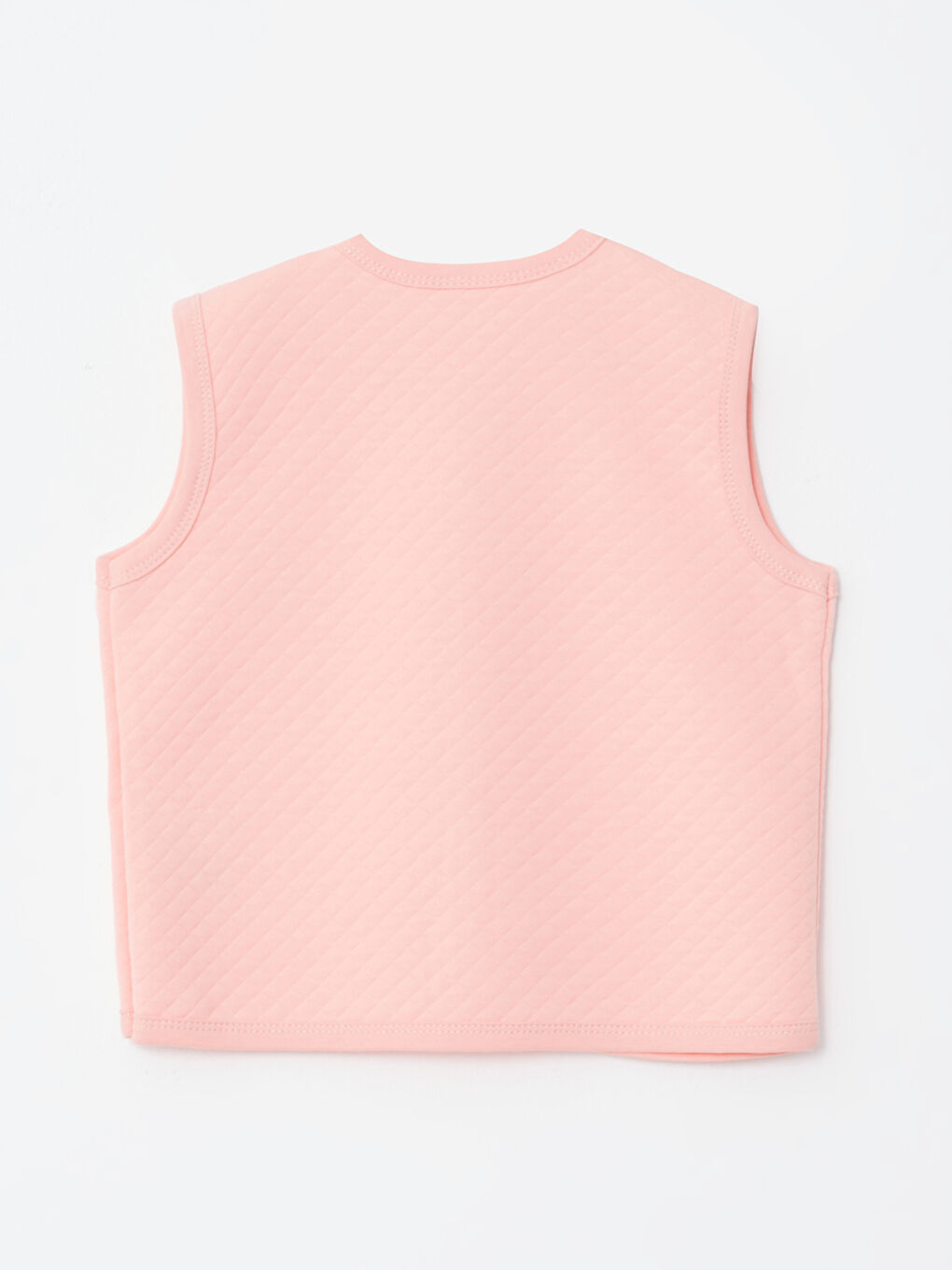 Gilet Matelassé à Motif Encolure en V pour Bébé Fille-1
