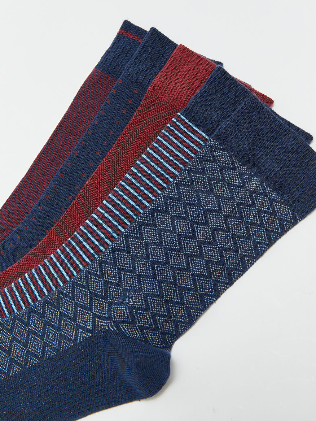 Karışık Desenli Erkek Soket Çorap 5'li-2