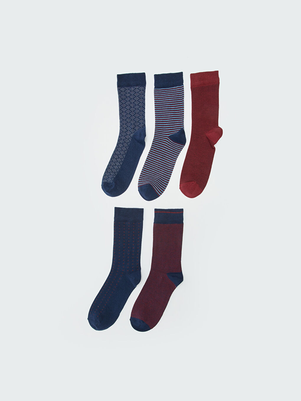 Karışık Desenli Erkek Soket Çorap 5'li-1