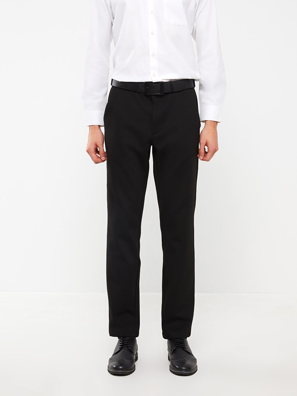 Siyah Slim Fit Erkek Pantolon-3