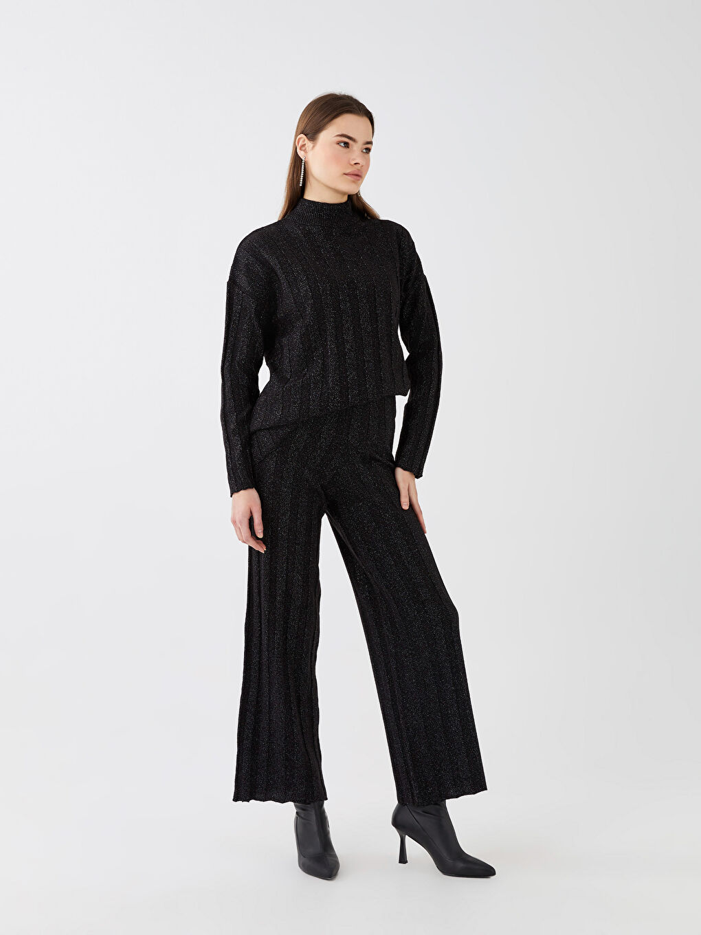 LCW Modest Elastic Waist Casual Fit Women's Trousers -W2IQ67Z8-RQL