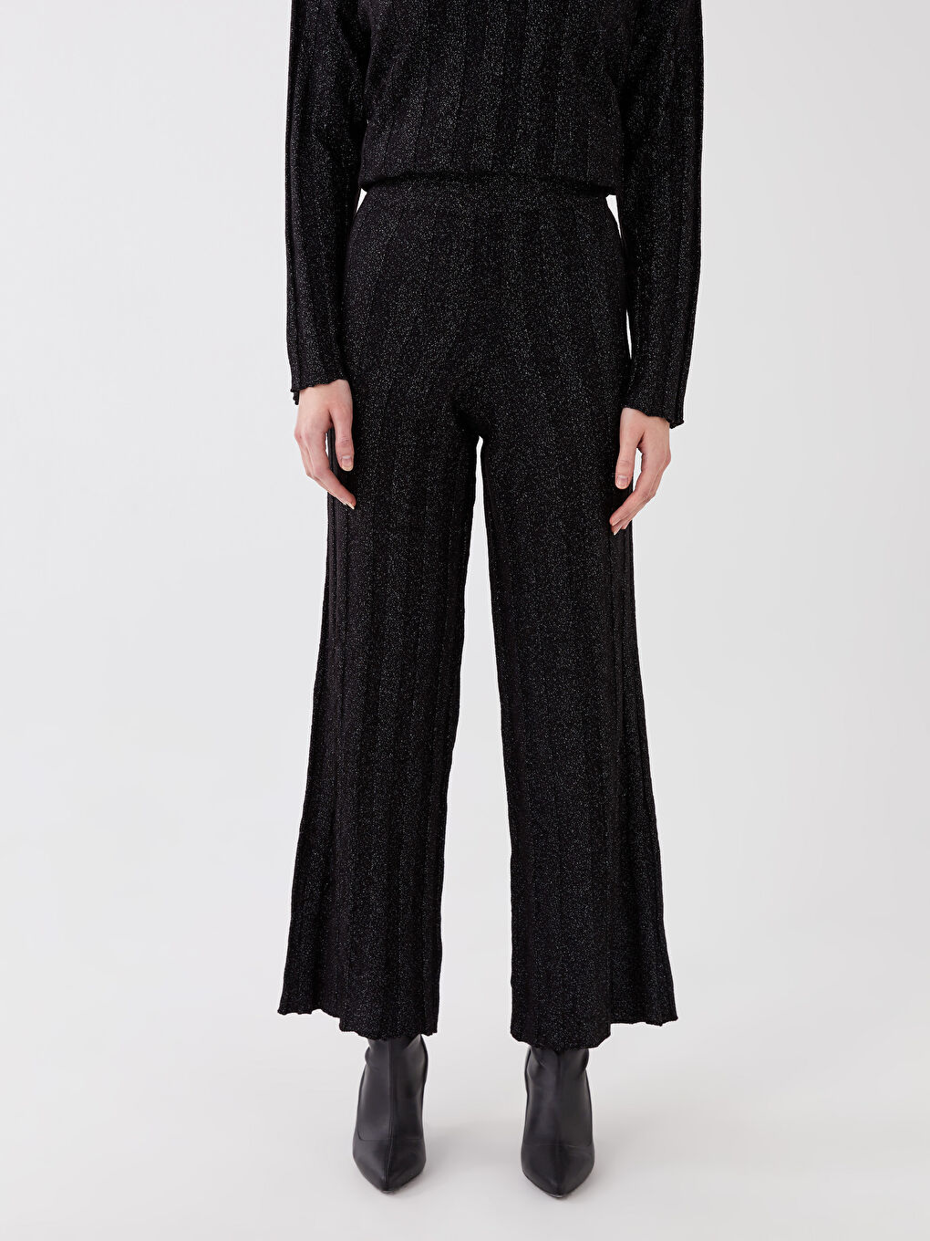 LCW Modest Elastic Waist Casual Fit Women's Trousers -W2IQ67Z8-RQL