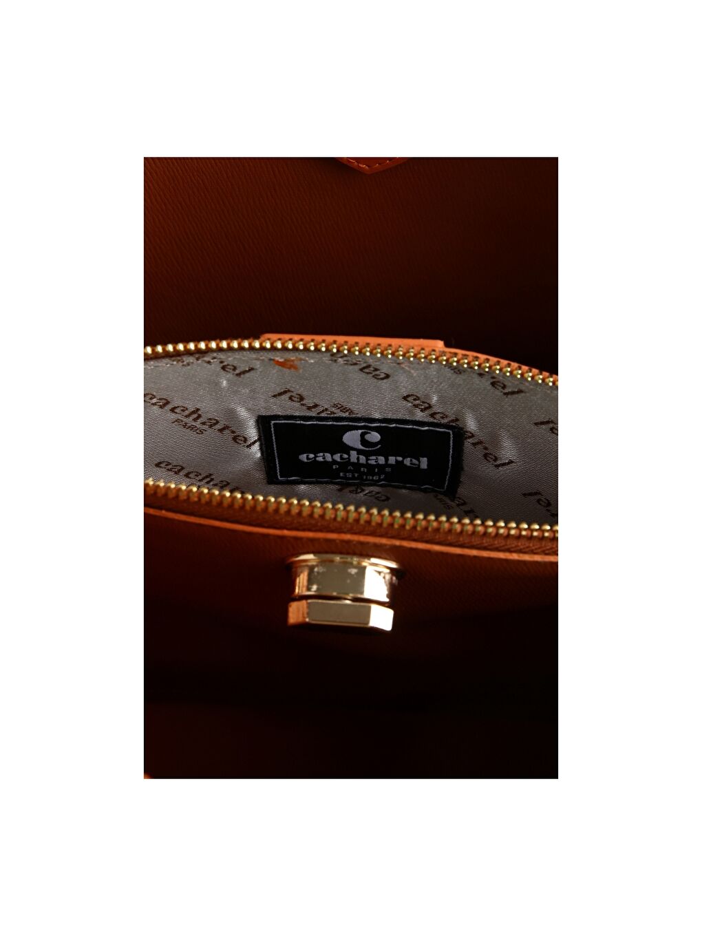 Ekru Desenli Kadın Kol Çantası-1