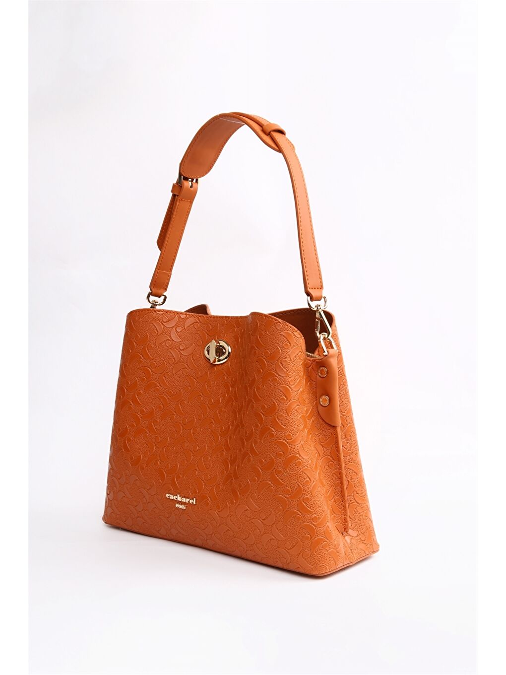 Ekru Desenli Kadın Kol Çantası-3