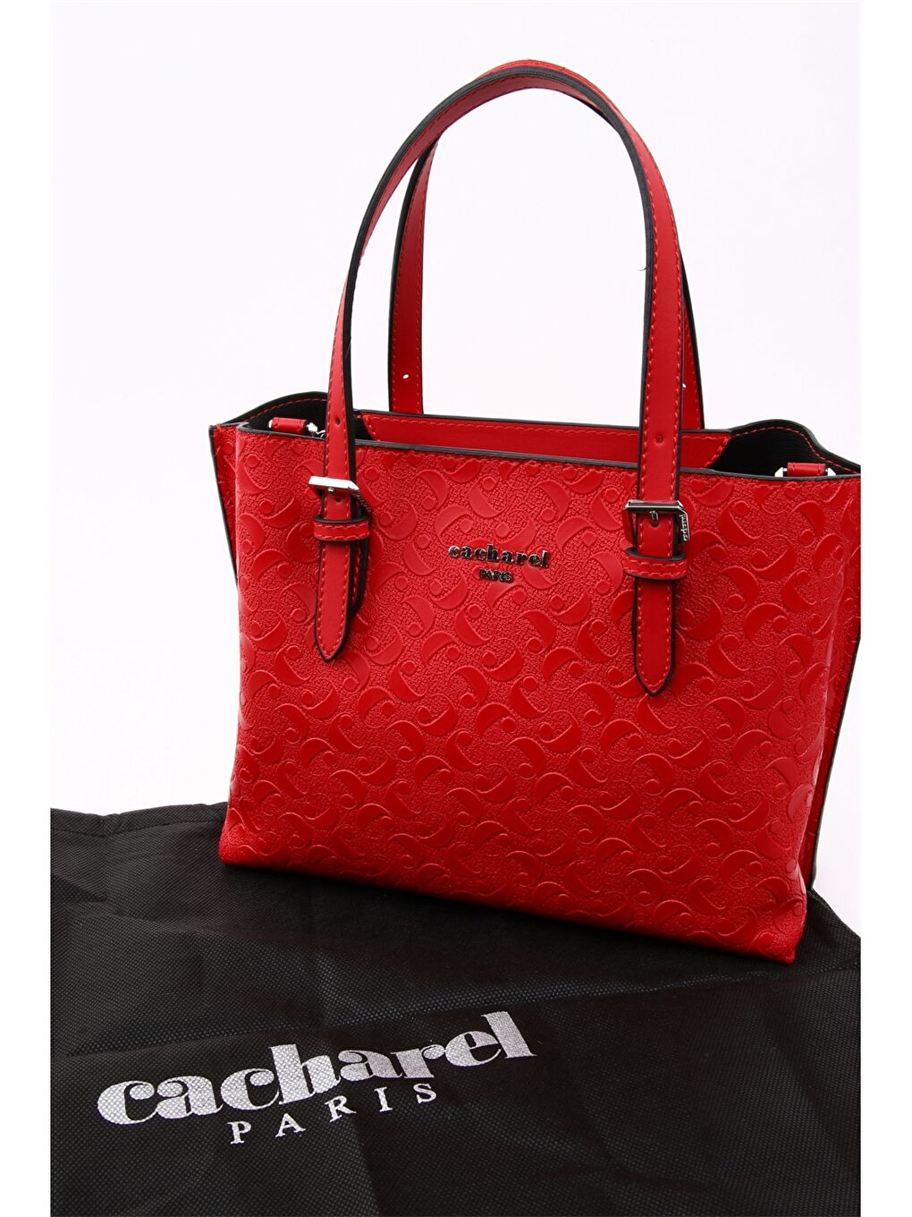 Kırmızı Desenli Kadın Tote Çanta