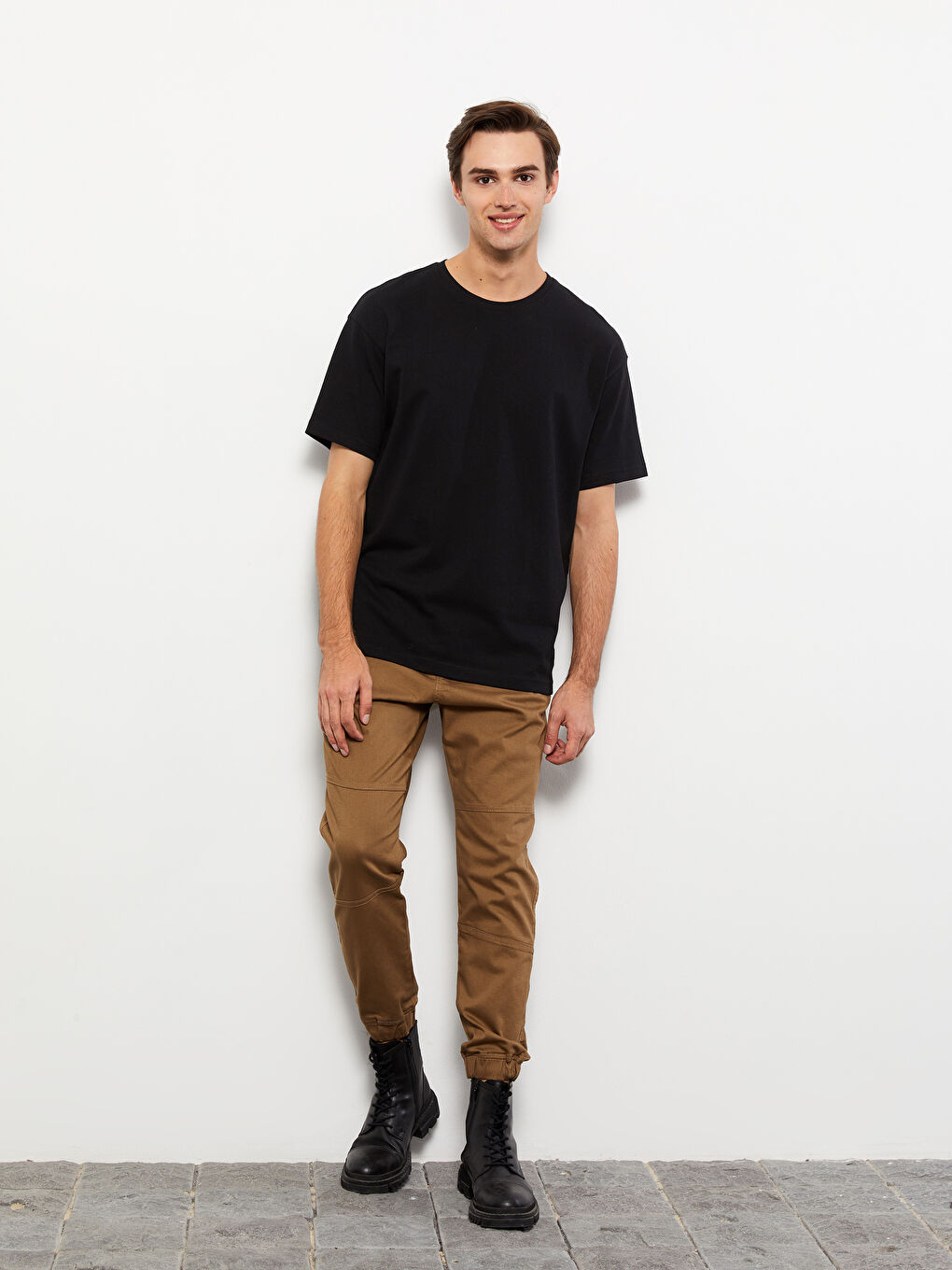 Standard Fit Gabardine Men's Jogger Trousers