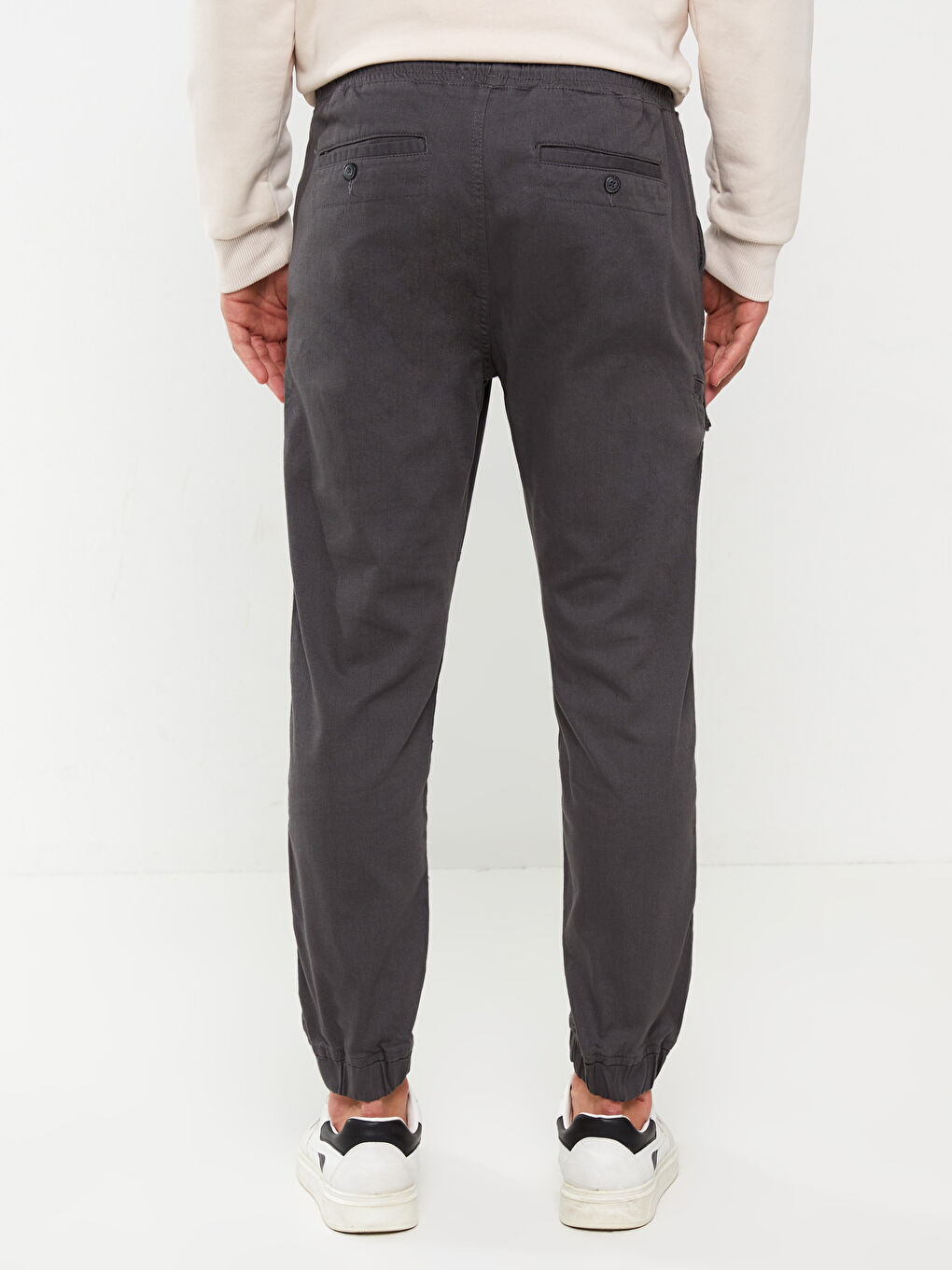 Standard Fit Gabardine Men's Jogger Trousers-4
