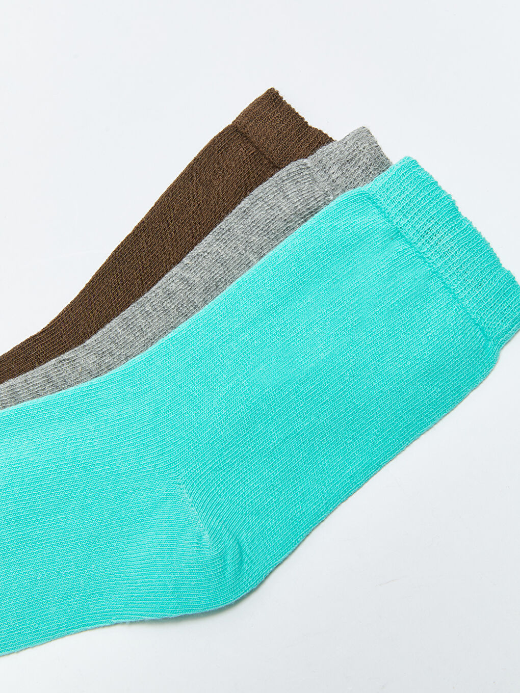 Yeşil Basic Kız Çocuk Soket Çorap 3'lü-2