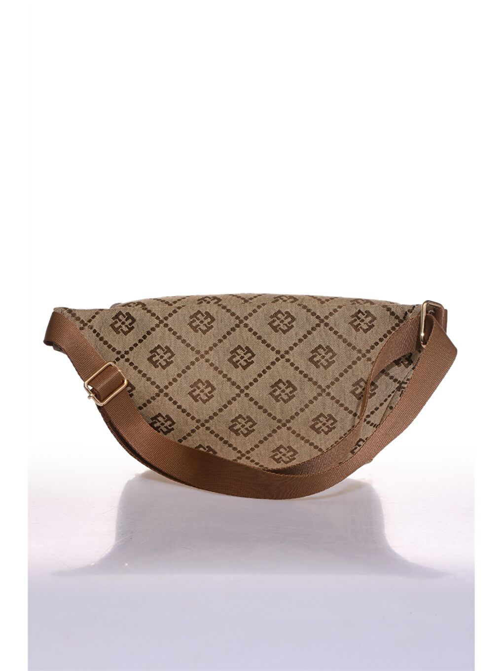 Kahverengi Desenli Kadın Bel Çantası-2