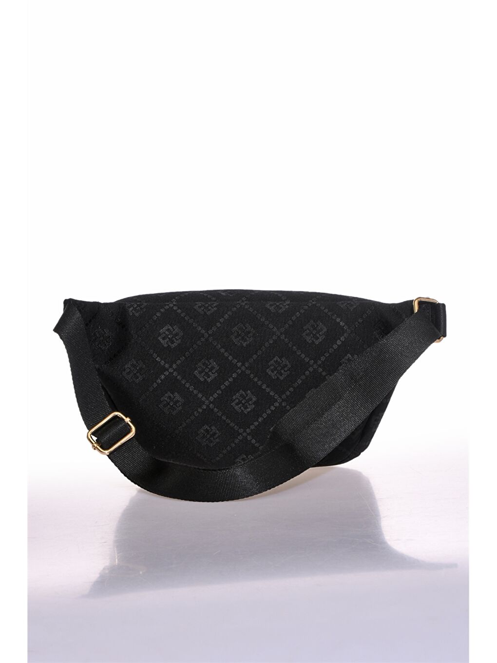 Siyah Desenli Kadın Bel Çantası-2