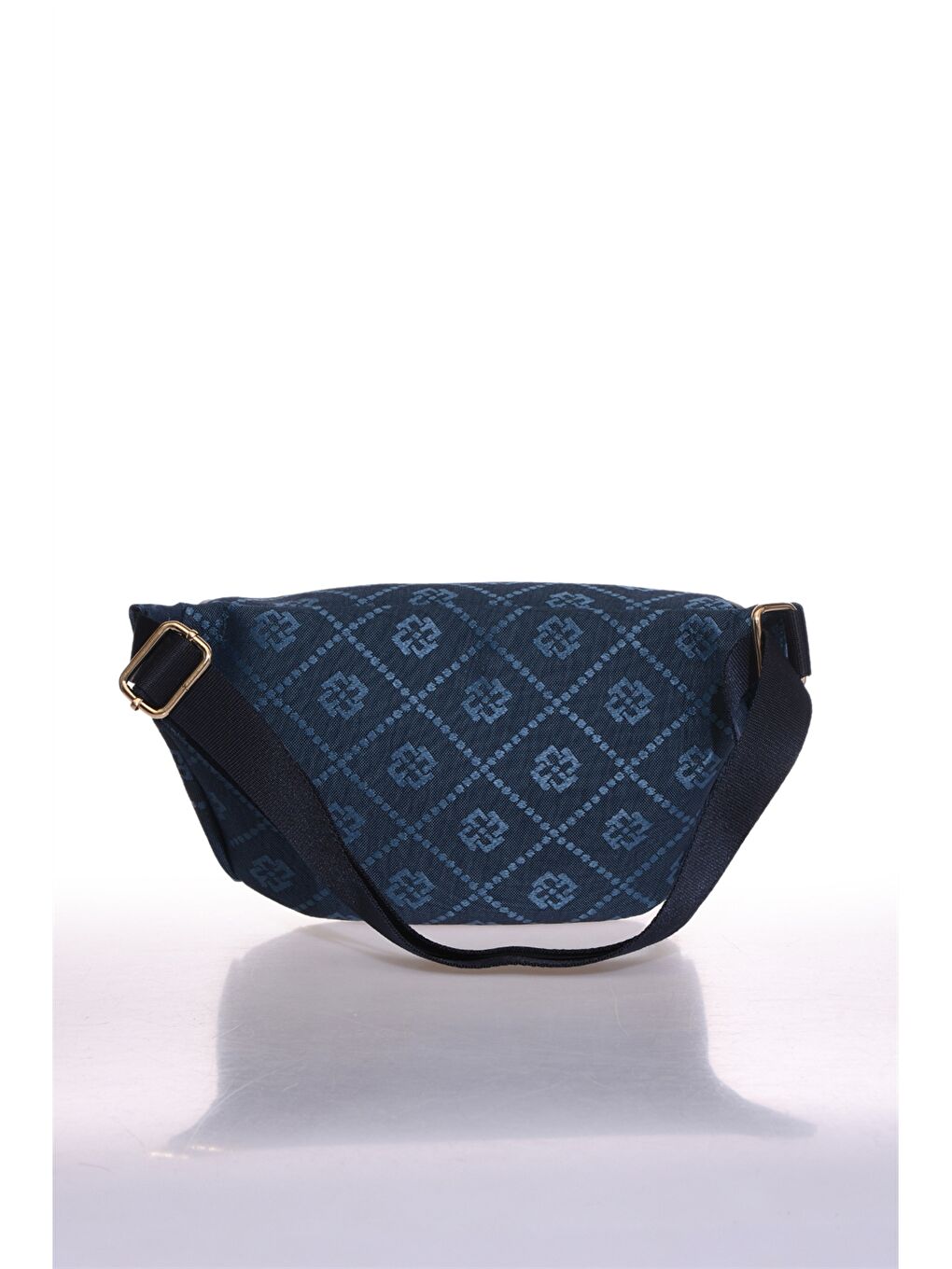 Mavi Desenli Kadın Bel Çantası-2