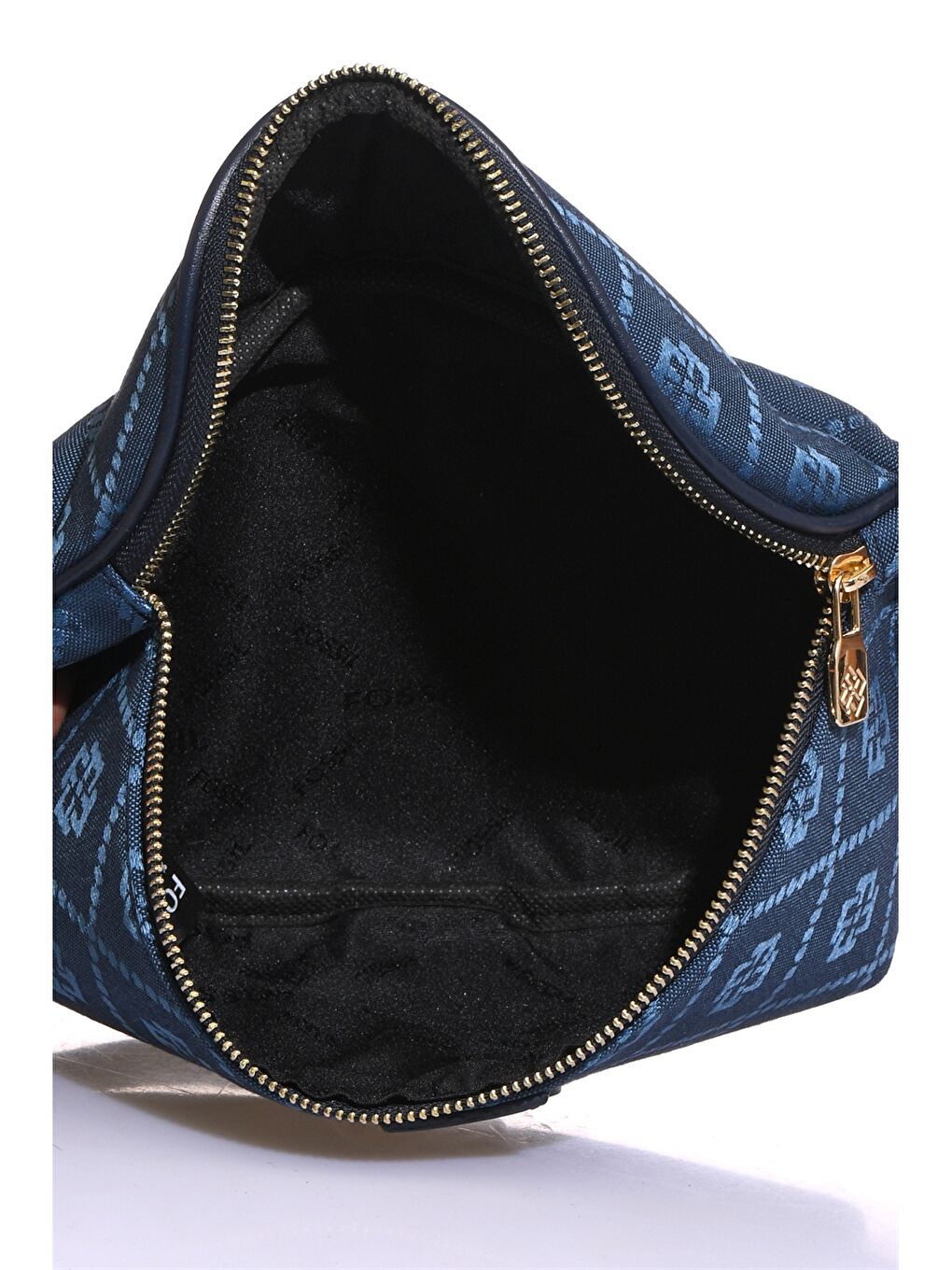 Mavi Desenli Kadın Bel Çantası-3