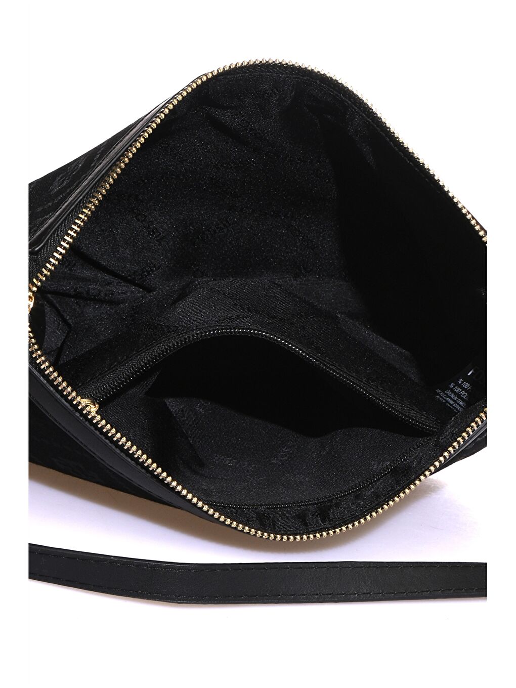 Siyah Desenli Kadın Baget Çanta-3