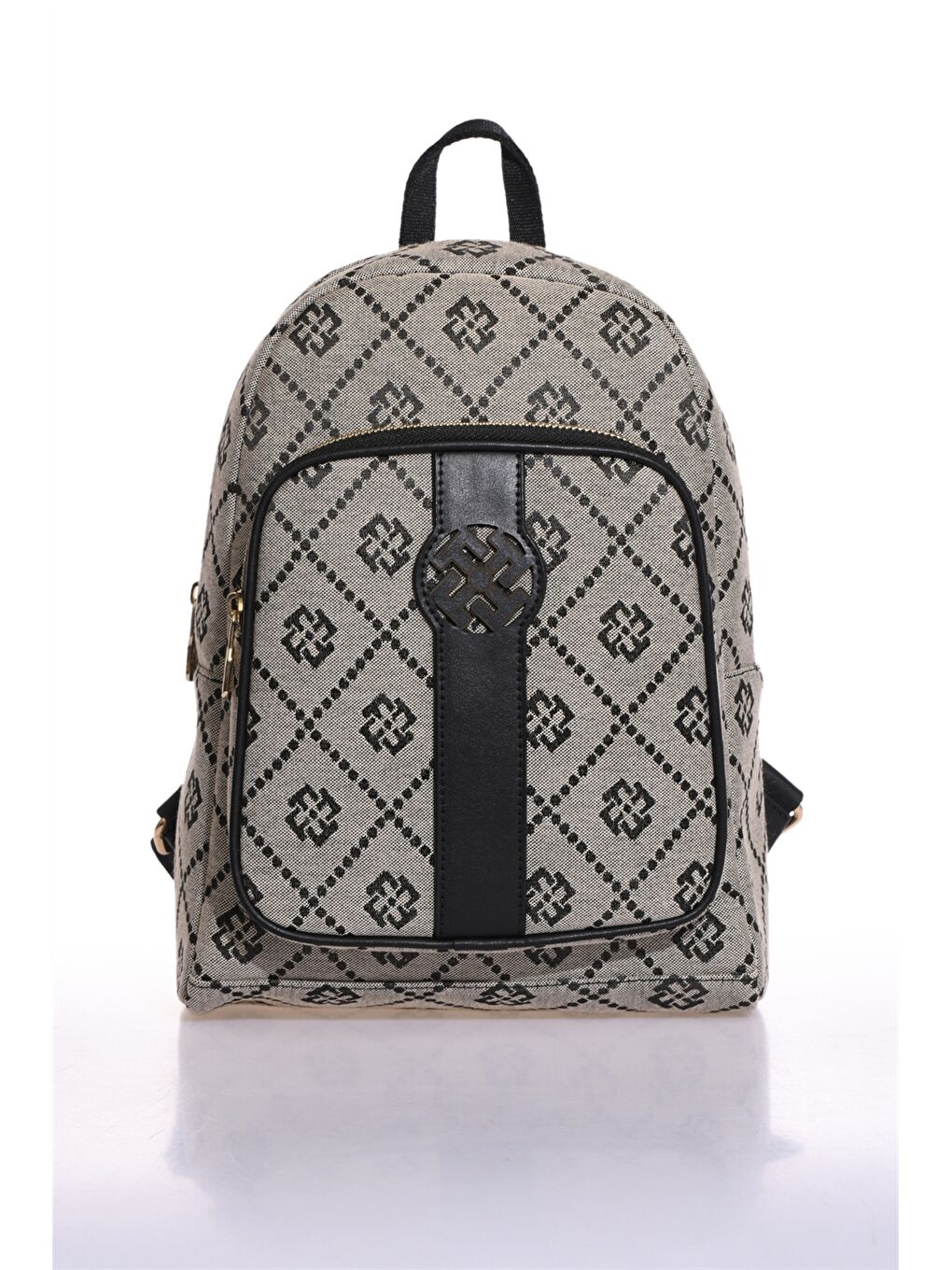 Bej Desenli Kadın Sırt Çantası