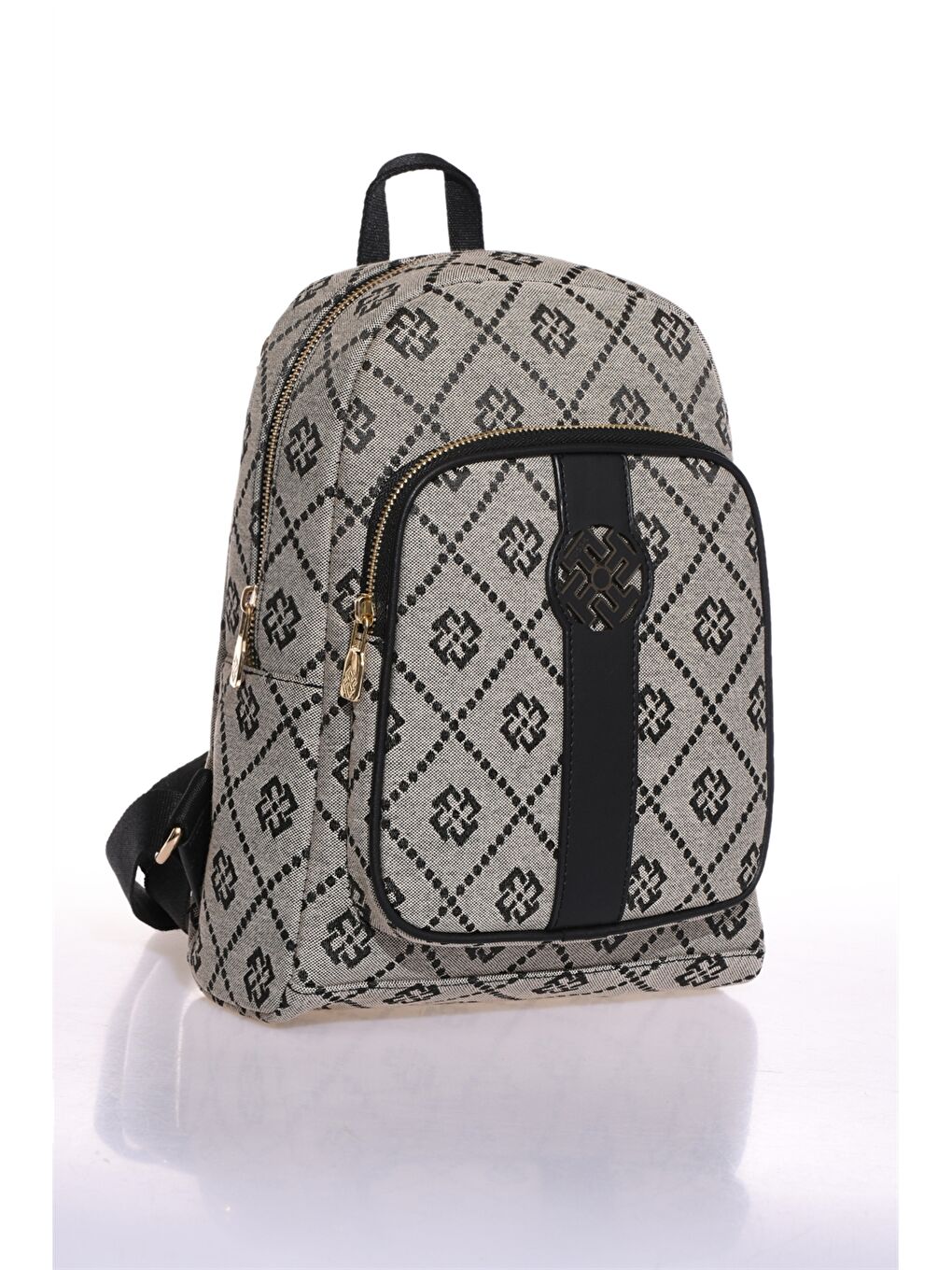 Bej Desenli Kadın Sırt Çantası-1