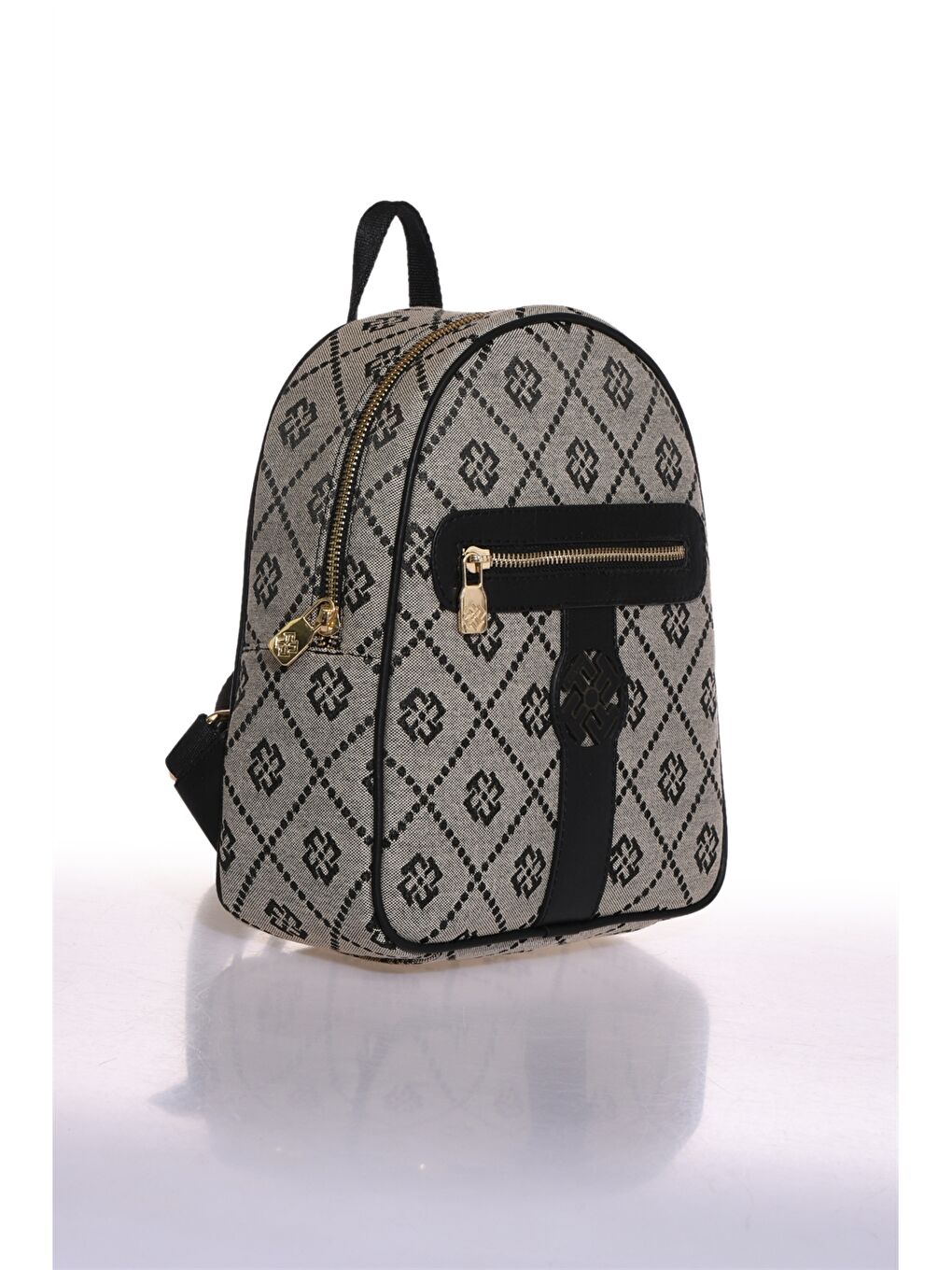 Bej Desenli Kadın Sırt Çantası-1