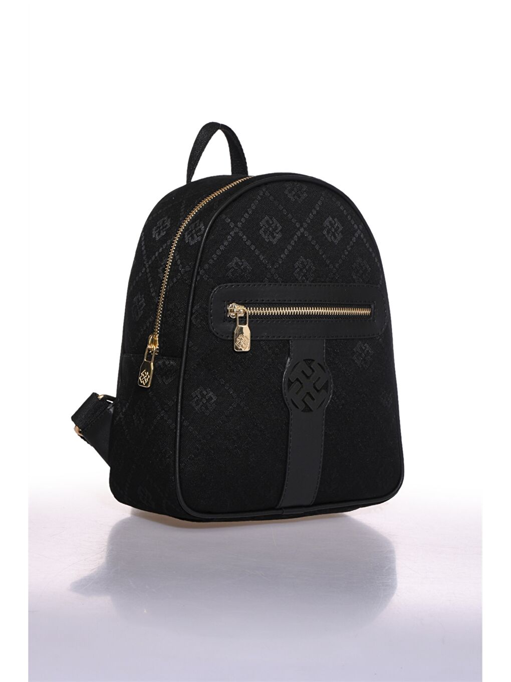 Siyah Desenli Kadın Sırt Çantası-1