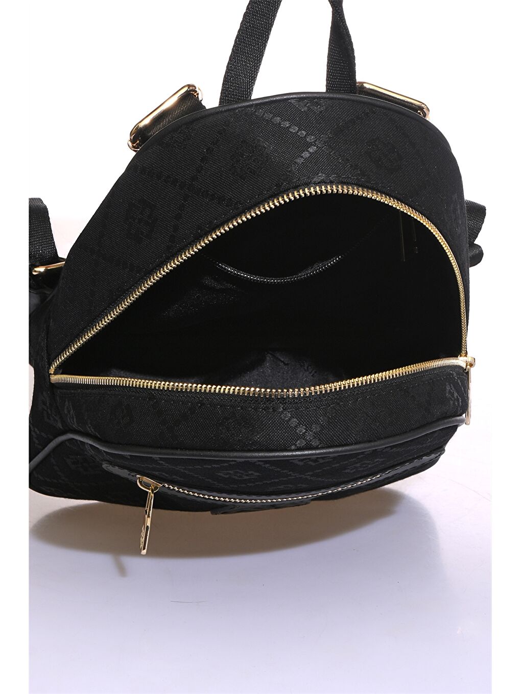 Siyah Desenli Kadın Sırt Çantası-3