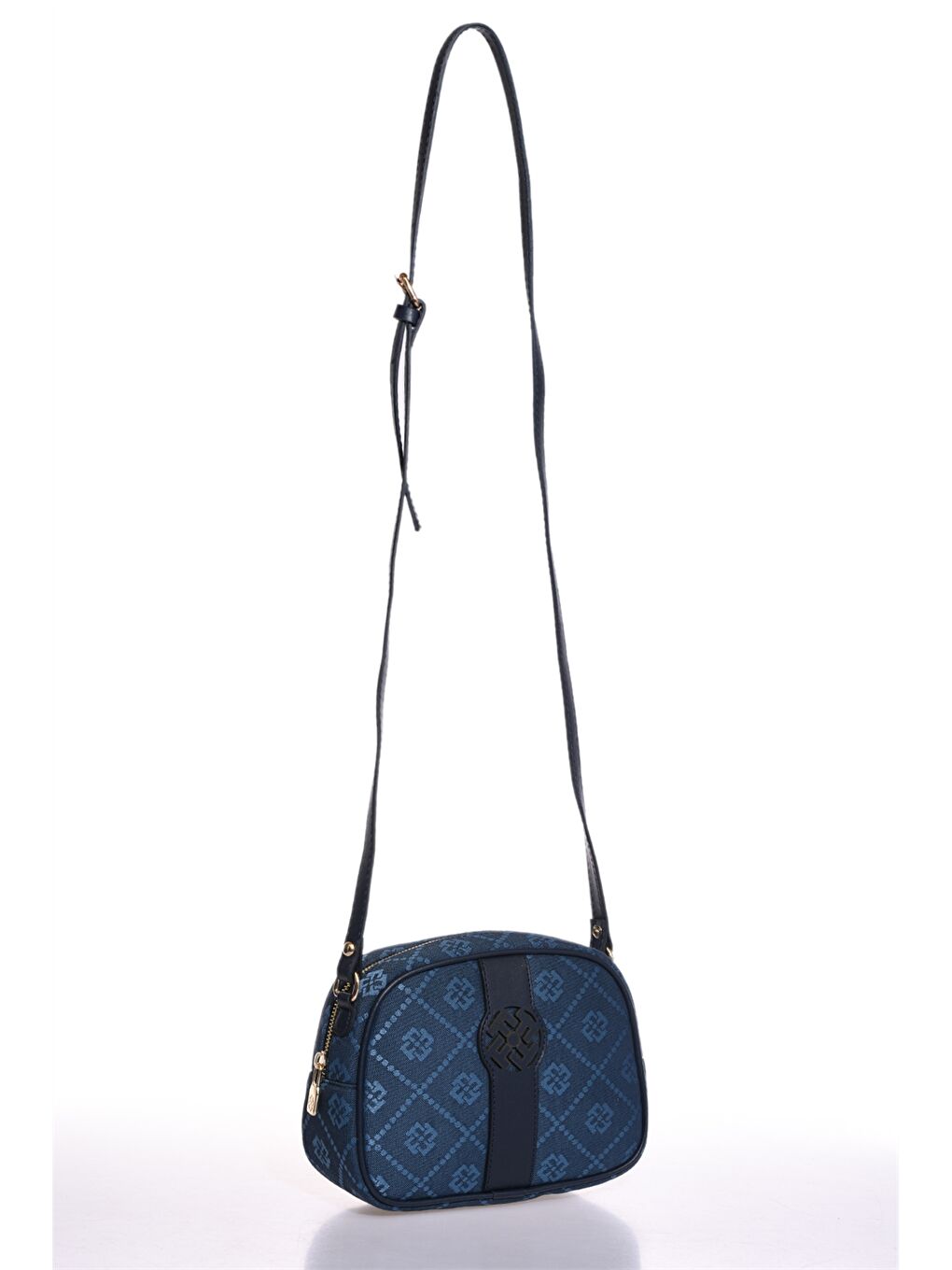 Mavi Desenli Kadın Çapraz Çanta-1