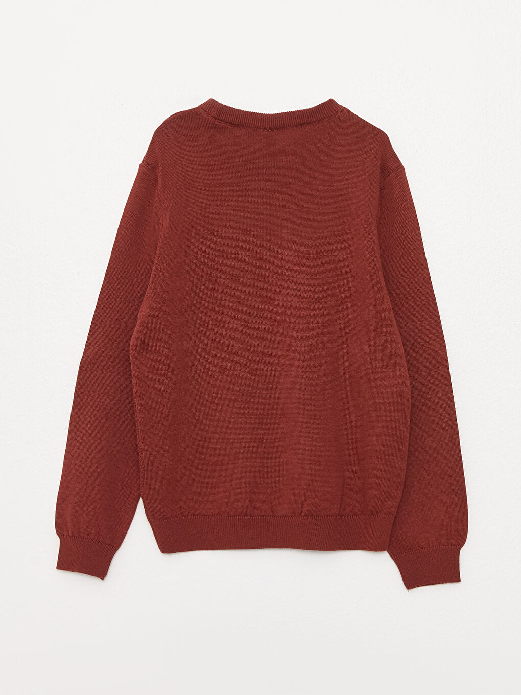 Turuncu Bisiklet Yaka Basic Uzun Kollu Erkek Çocuk Triko Kazak-4