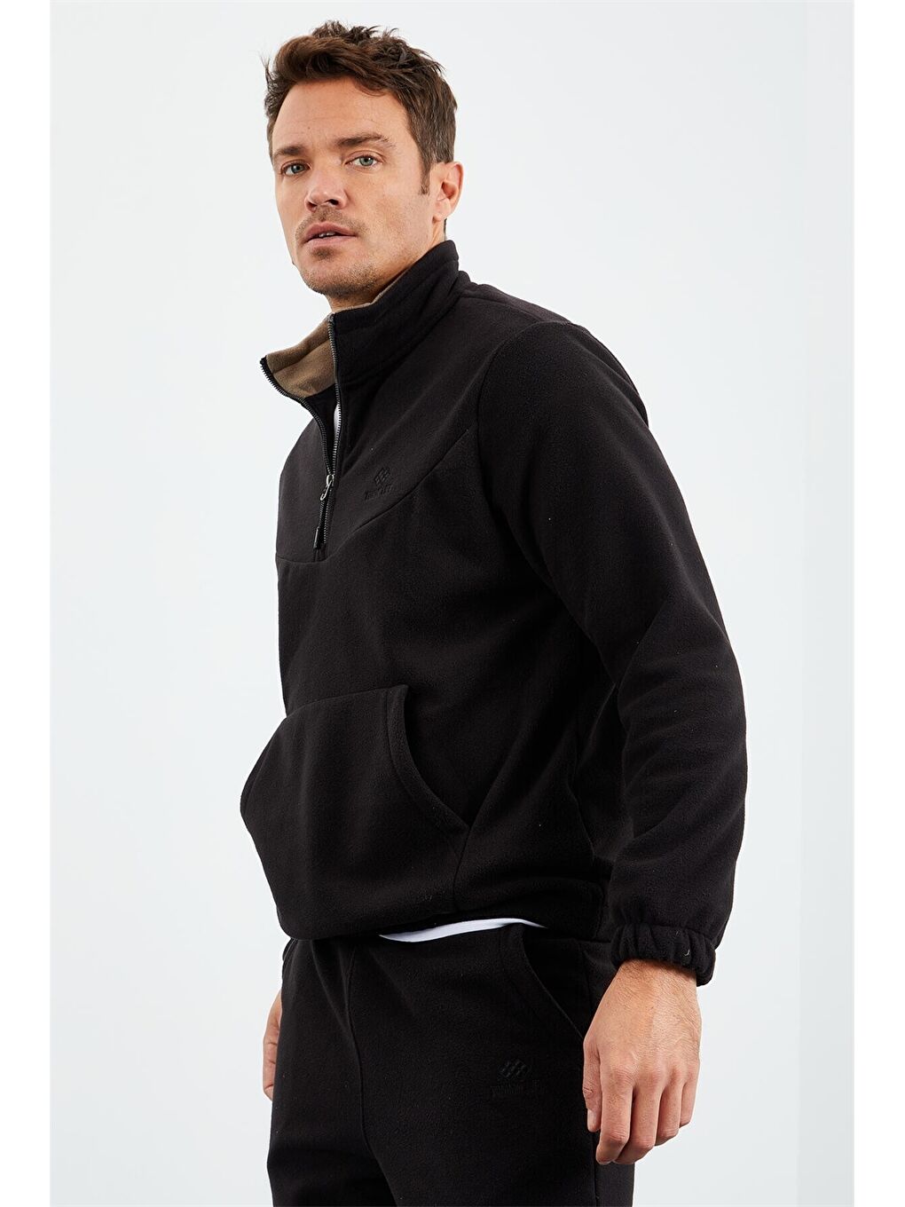 Tommy Life Siyah Standart Kalıp Dik Yaka Erkek Eşofman Takımı - 5