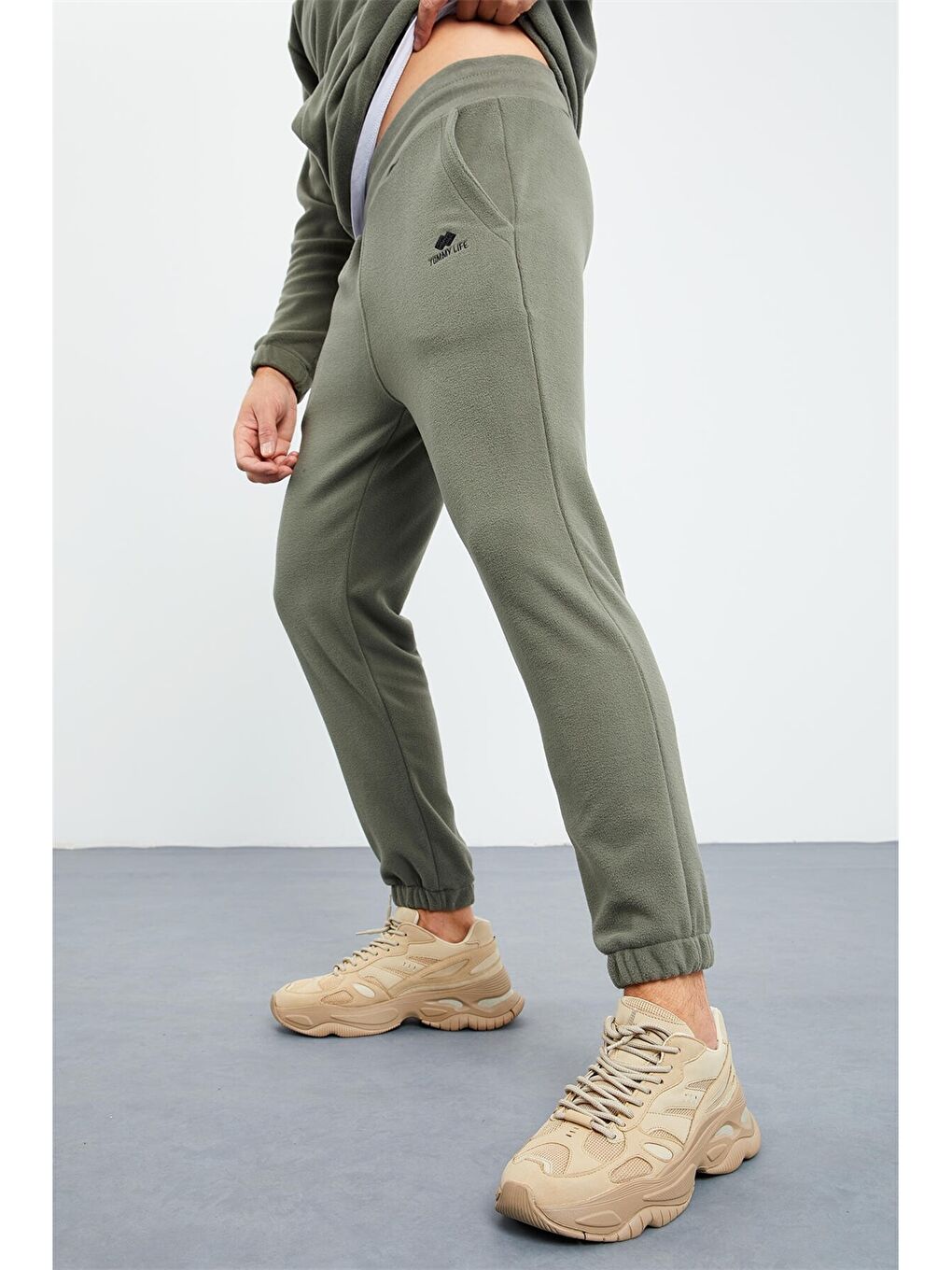 Tommy Life Yeşil Standart Kalıp Dik Yaka Erkek Eşofman Takımı - 4