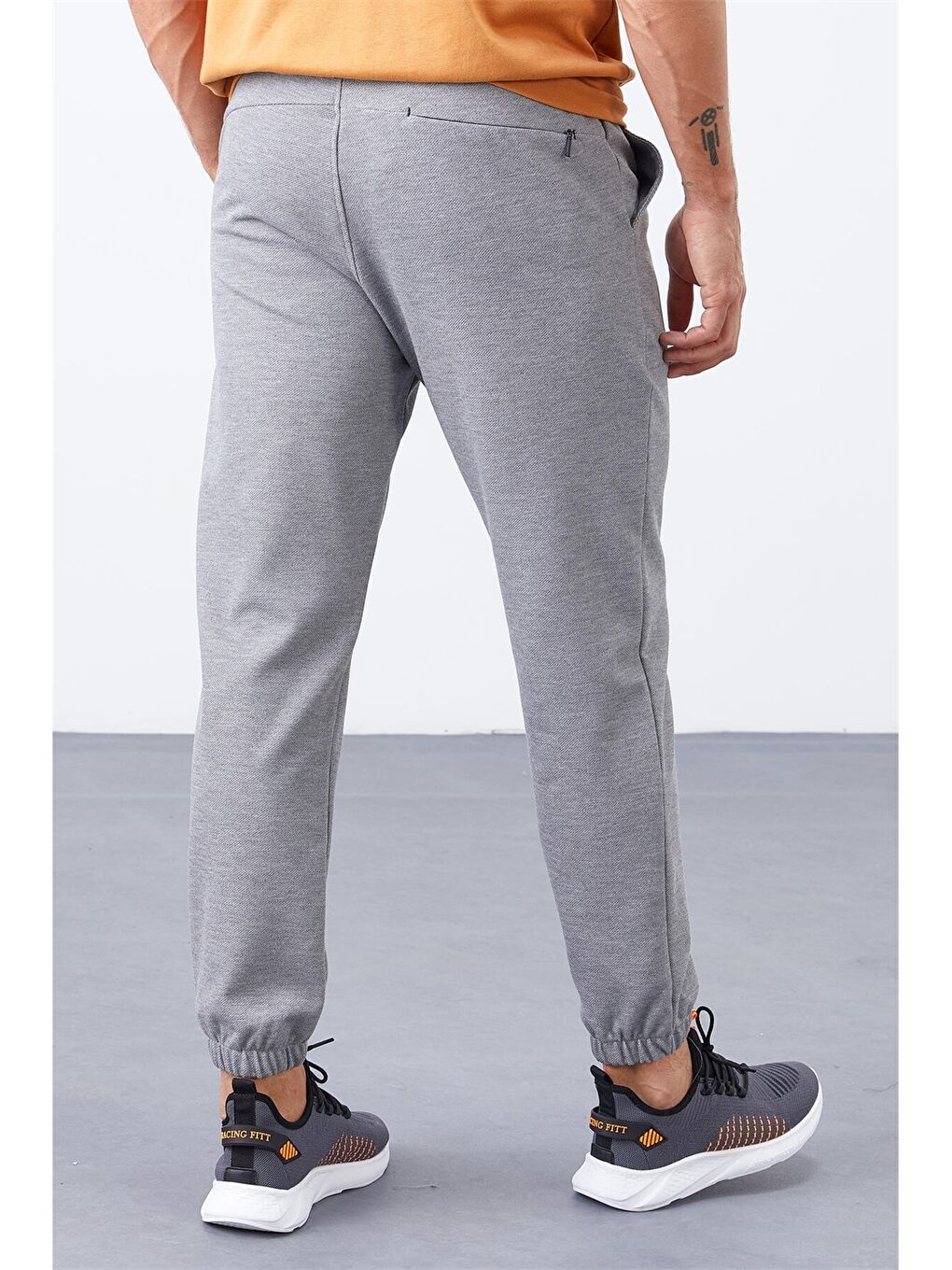 Gri Rahat Kalıp Erkek Jogger Eşofman Altı-7