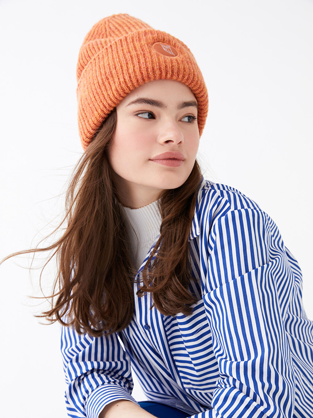 Label Embroidered Women's Tricot Beret