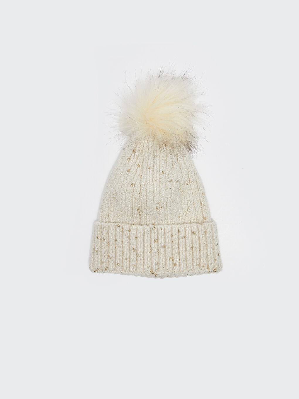 Ponponlu Kadın Triko Bere-3