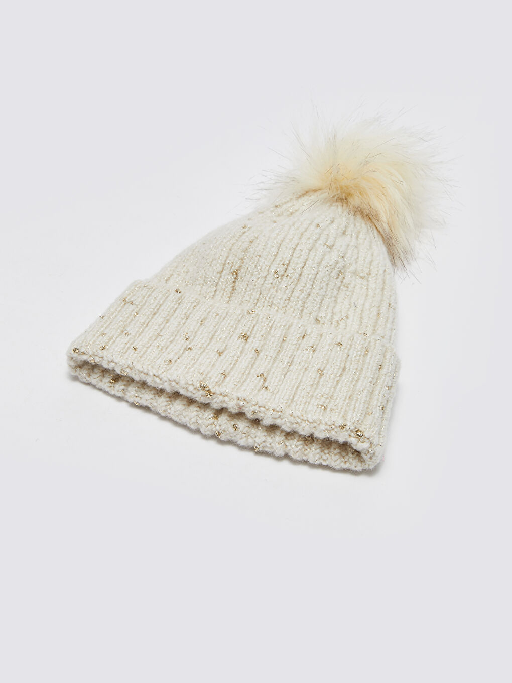 Ponponlu Kadın Triko Bere-4