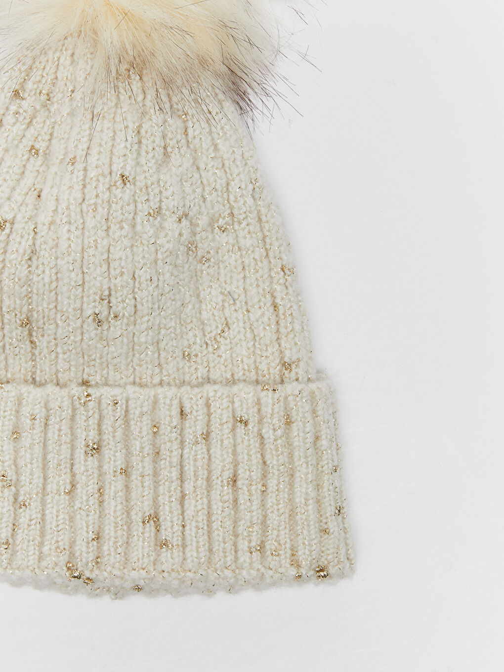 Ponponlu Kadın Triko Bere-5