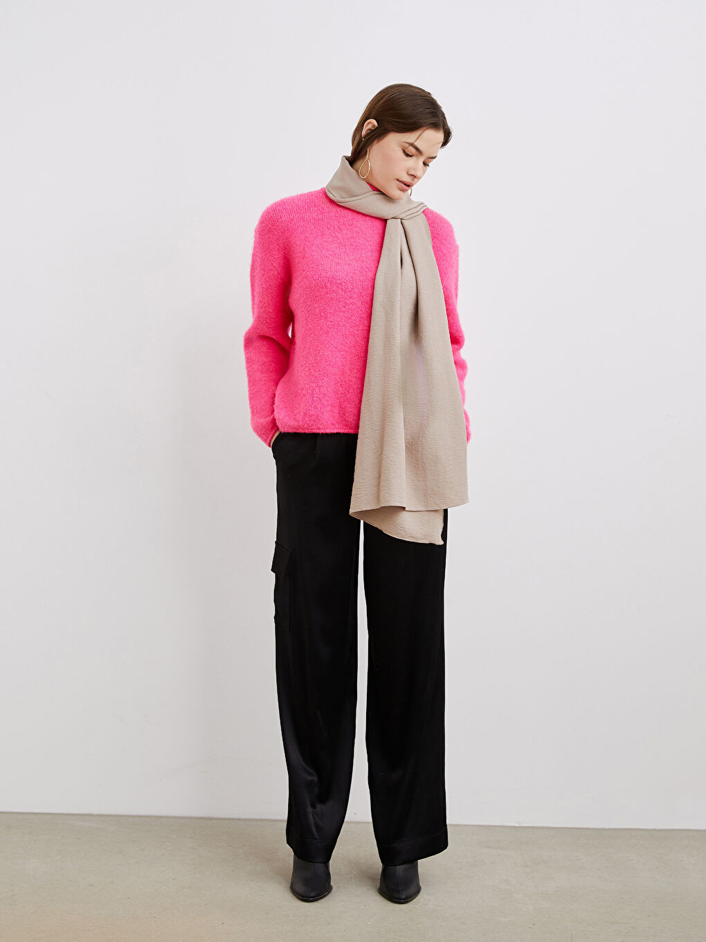 Әйелдерге арналған өрнексіз шарф-1