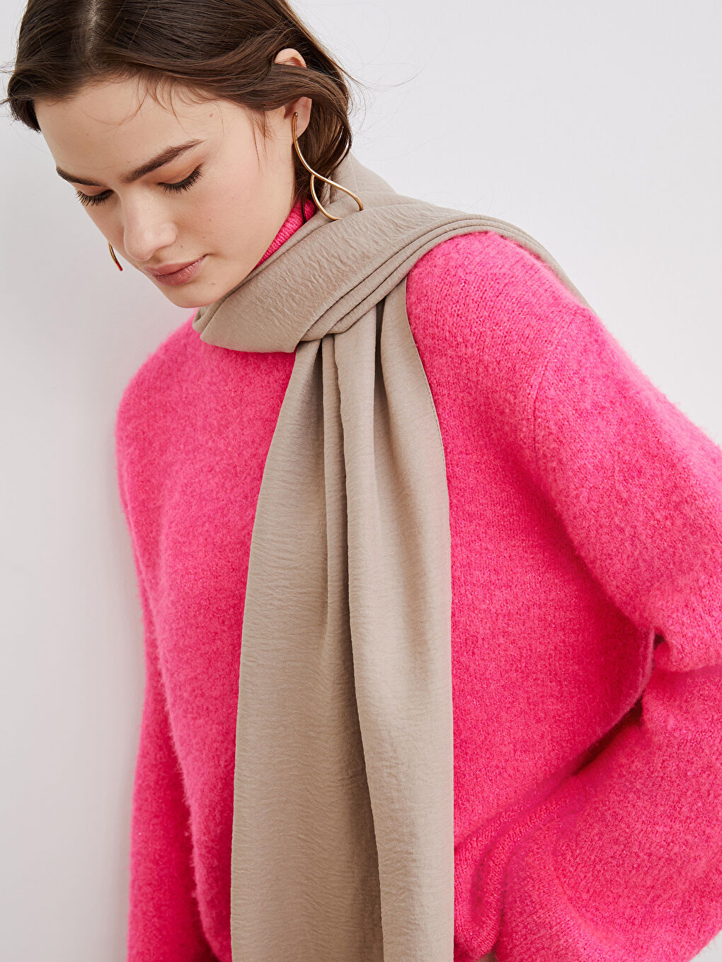 Әйелдерге арналған өрнексіз шарф-2