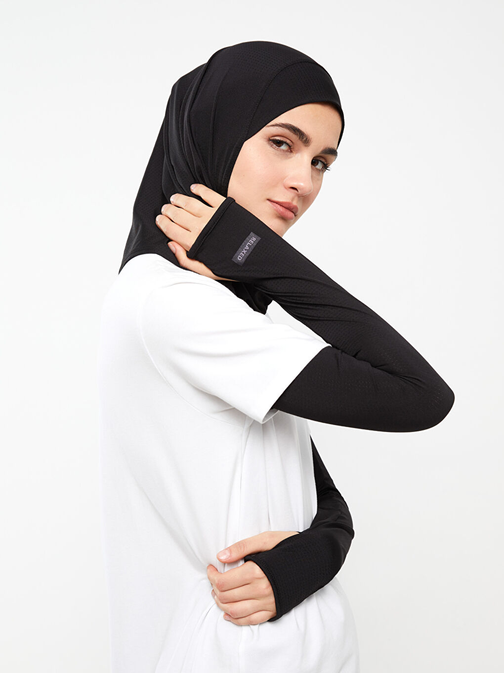 Siyah Kadın Bone ve Kolluk Seti-2