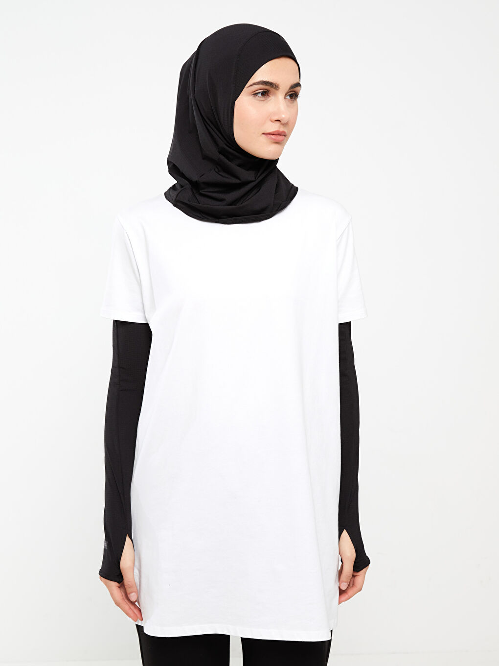 Siyah Kadın Bone ve Kolluk Seti-3