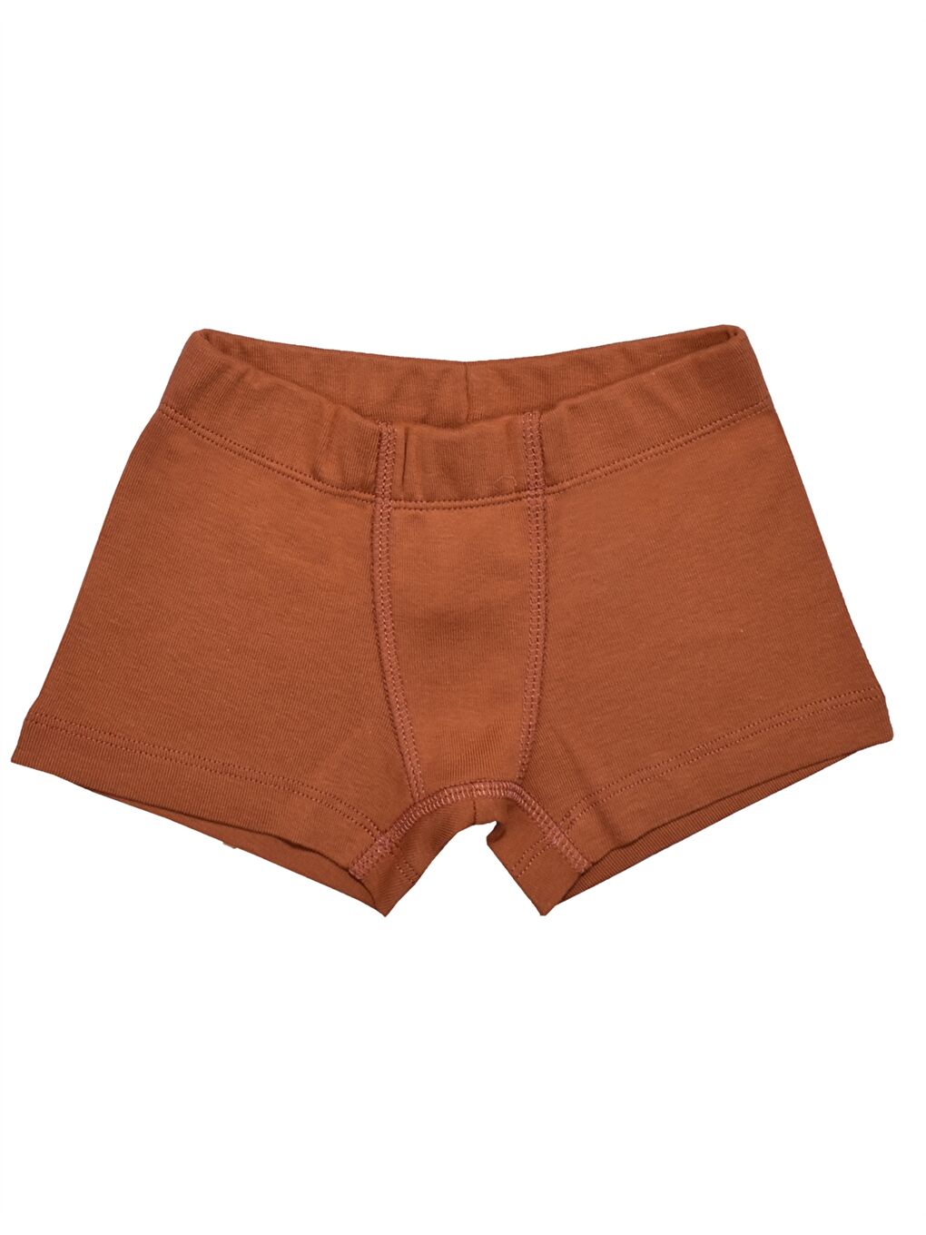 Kahverengi Pamuklu Erkek Çocuk Boxer 3'lü-4