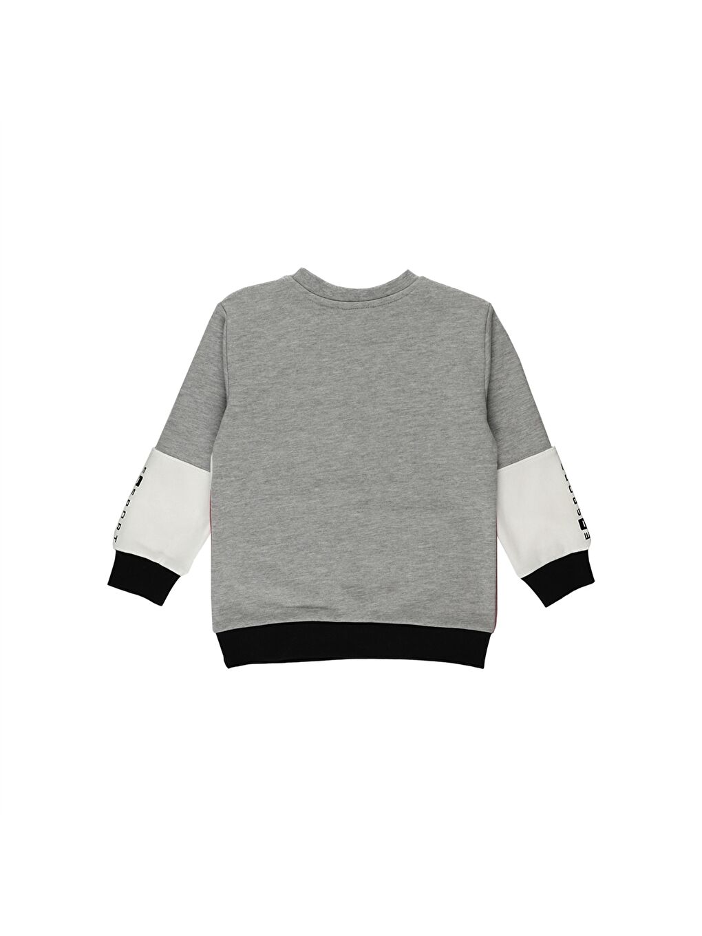 Mürdüm Bisiklet Yaka Baskılı Uzun Kollu Erkek Çocuk Sweatshirt-1