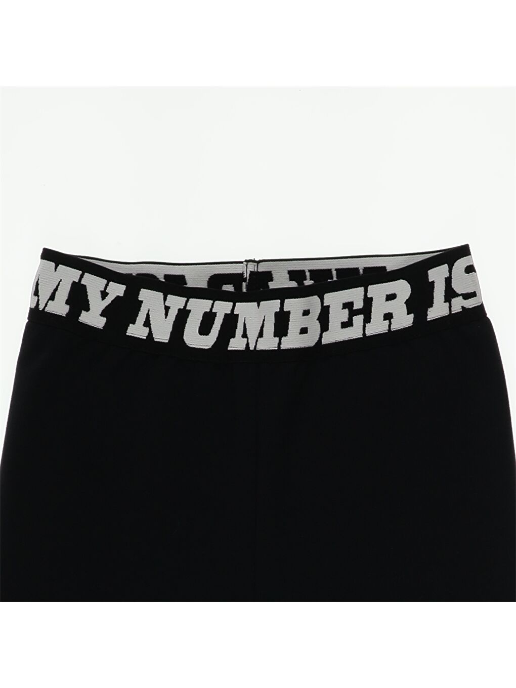 Siyah Beli Lastikli Baskılı Kız Çocuk Tayt-2